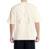 T-shirt en coton brodé de flèches « Angora White »