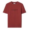 T-shirt en coton « Give Me Space » « Nuance rouge brique foncé »