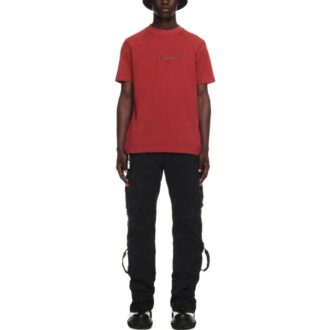 T-shirt en coton « Give Me Space » « Nuance rouge brique foncé »