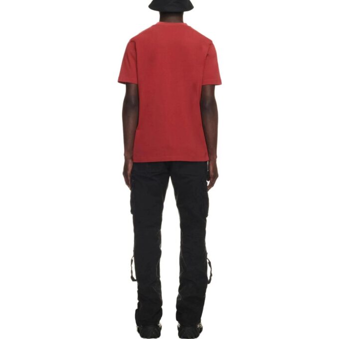 T-shirt en coton « Give Me Space » « Nuance rouge brique foncé »
