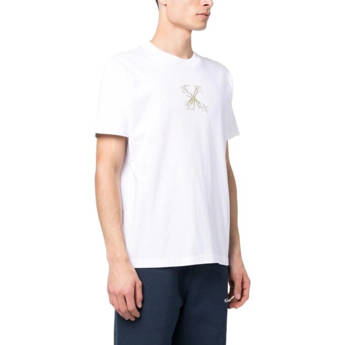 T-shirt en coton imprimé Arrows « Blanc »