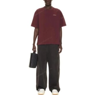 T-shirt en coton Moon Arrow Skate « Red Purple »