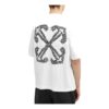 T-shirt en coton à motif Arrows SS24 « White »