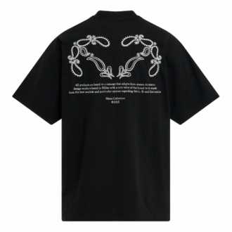 T-shirt en coton à motif flèche « Noir »