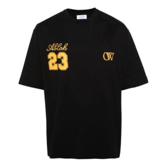 T-shirt en coton OW 23 avec logo Skate imprimé « Noir »