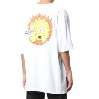T-shirt Flamed Bart Mega Over