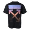T-shirt à flèche dégradée « Noir/Multicolore »