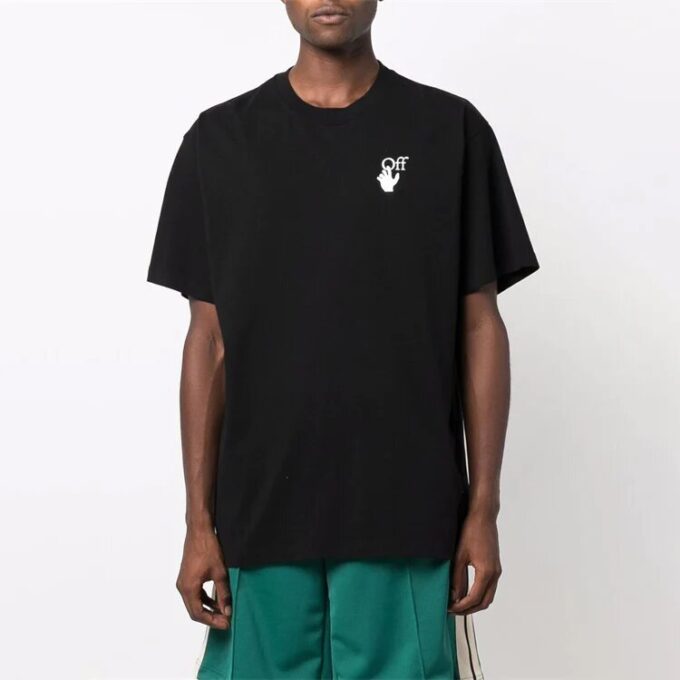 T-shirt à flèche dégradée « Noir/Multicolore »