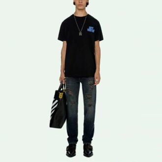 T-shirt Hands Arrows « Noir/Bleu clair »