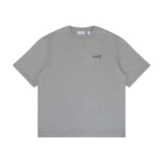 T-shirt « Heather Grey » à flèches et éclaboussures de peinture, coupe Diag