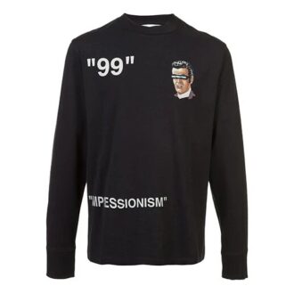 T-shirt Impressionnisme pour homme à manches longues avec logo
