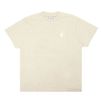 T-shirt à imprimé logo en mélange « Gris »