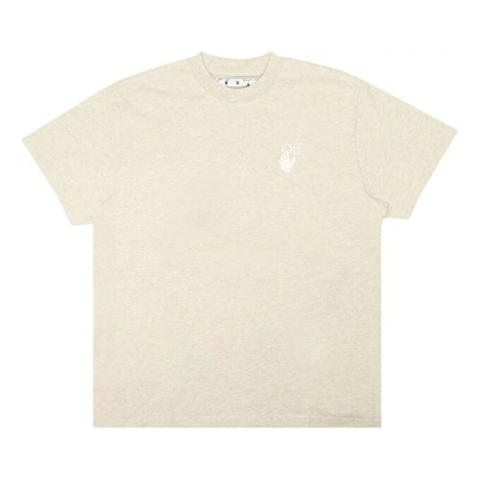 T-shirt à imprimé logo en mélange « Gris »