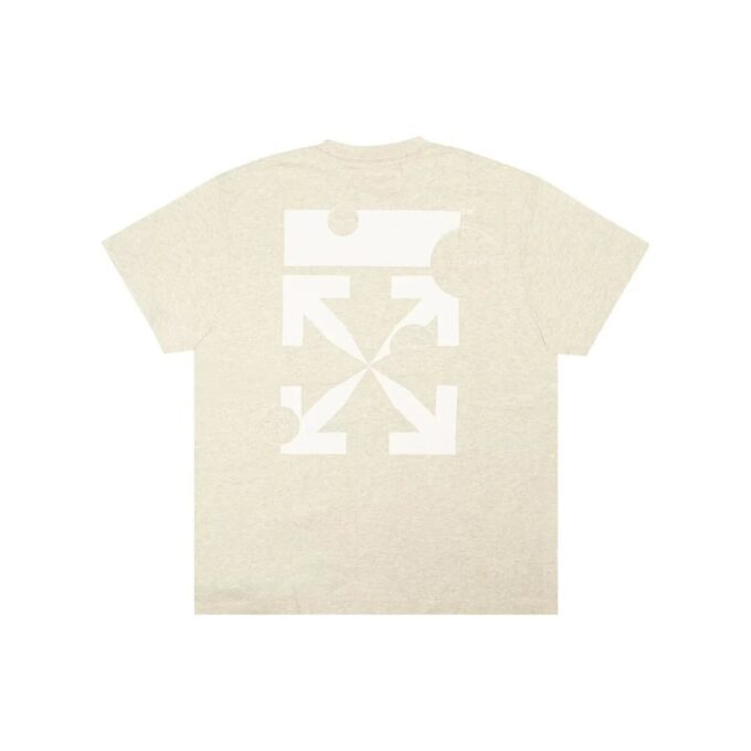 T-shirt à imprimé logo en mélange « Gris »
