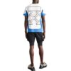 T-shirt à imprimé logo et blocs de couleur « Bleu Blanc »