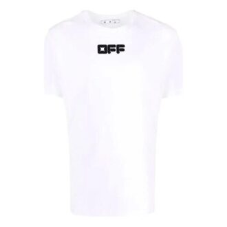 T-shirt à manches courtes ample avec logo FW21, blanc