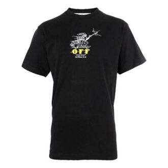T-shirt à manches courtes ample Freewizard Pattern Noir