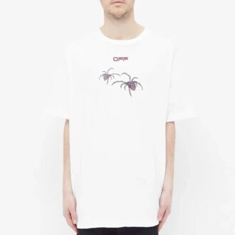T-shirt à manches courtes ample pour homme avec logo Spider Arachno Arrow Print Sketch