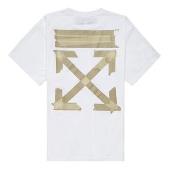 T-shirt à manches courtes avec bande en flèches diagonales
