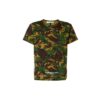 T-shirt à manches courtes avec flèches camouflage vert