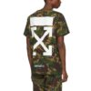 T-shirt à manches courtes avec flèches camouflage vert