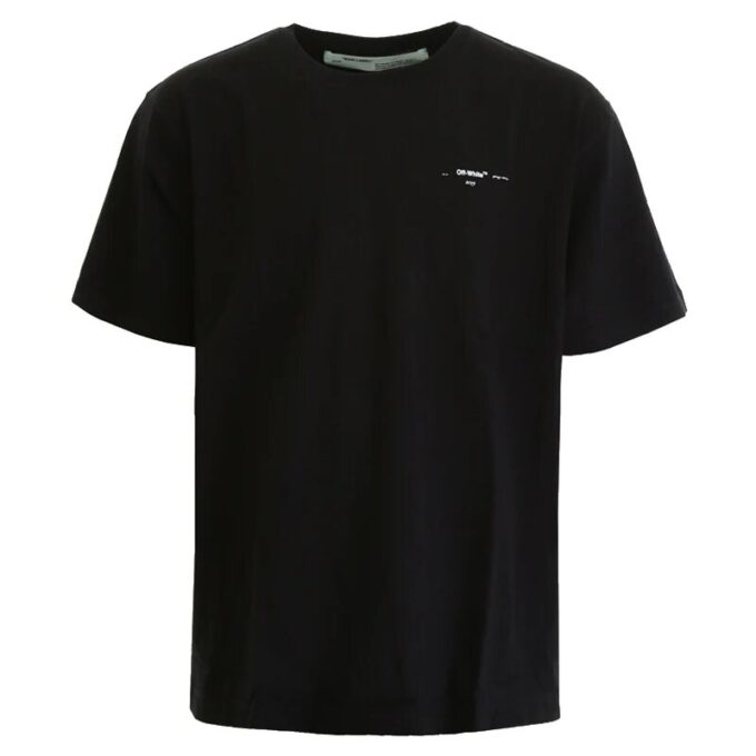 T-shirt à manches courtes avec flèches colorées « Noir »
