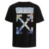 T-shirt à manches courtes avec flèches colorées « Noir »