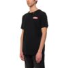 T-shirt à manches courtes avec imprimé flèche dans le dos, noir