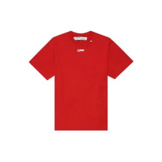 T-shirt à manches courtes avec imprimé flèche, rouge