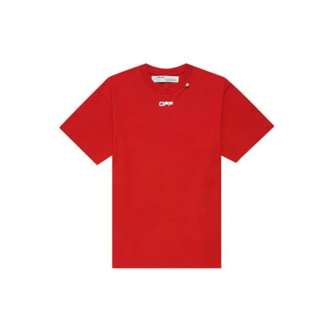T-shirt à manches courtes avec imprimé flèche, rouge