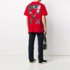 T-shirt à manches courtes avec imprimé flèche, rouge
