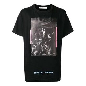T-shirt à manches courtes avec imprimé noir « Noir Blanc »