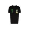 T-shirt à manches courtes avec imprimé squelette, version standard, noir