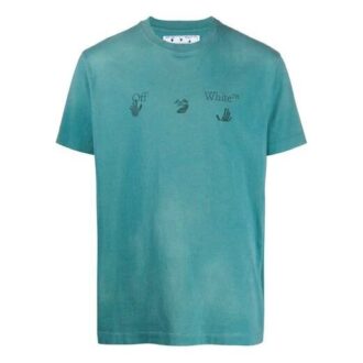 T-shirt à manches courtes avec logo appliqué pour homme, vert