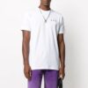 T-shirt à manches courtes avec logo brodé, blanc