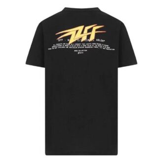 T-shirt à manches courtes avec logo Flash FW20 pour homme, noir