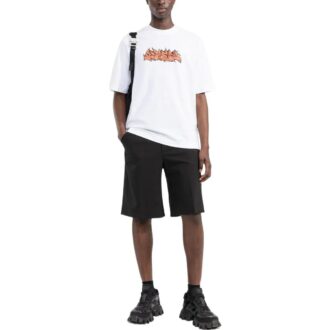 T-shirt à manches courtes avec logo imprimé « Blanc »