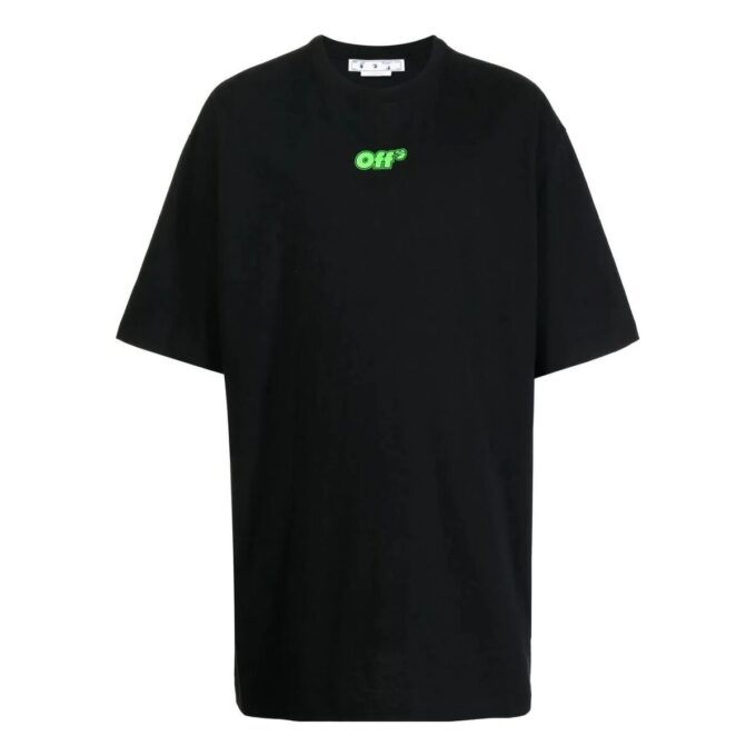 T-shirt à manches courtes avec logo imprimé « Noir »