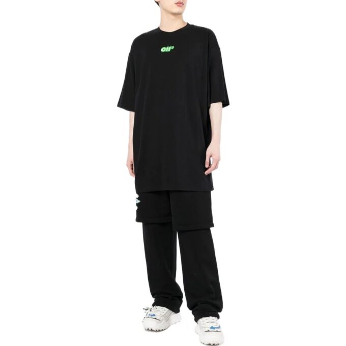 T-shirt à manches courtes avec logo imprimé « Noir »