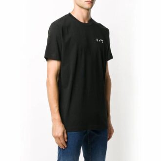 T-shirt à manches courtes avec logo imprimé, noir