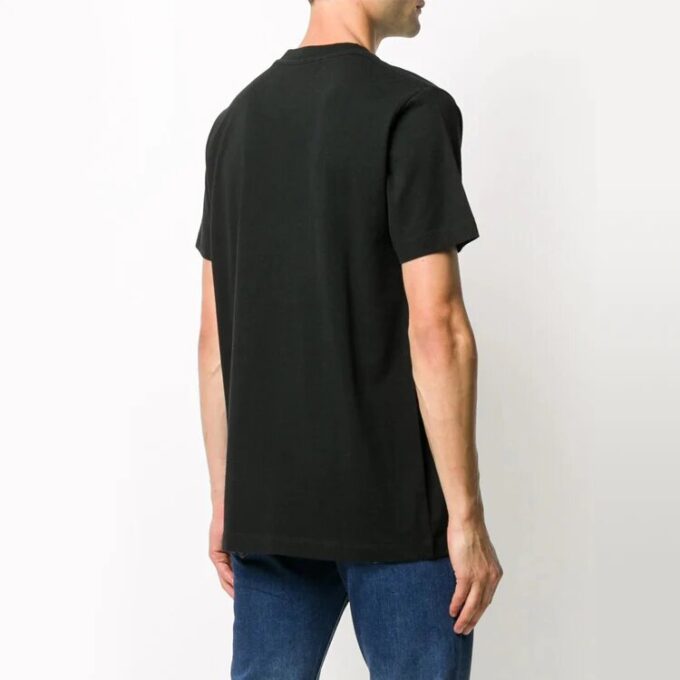 T-shirt à manches courtes avec logo imprimé, noir