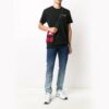 T-shirt à manches courtes avec logo imprimé, noir