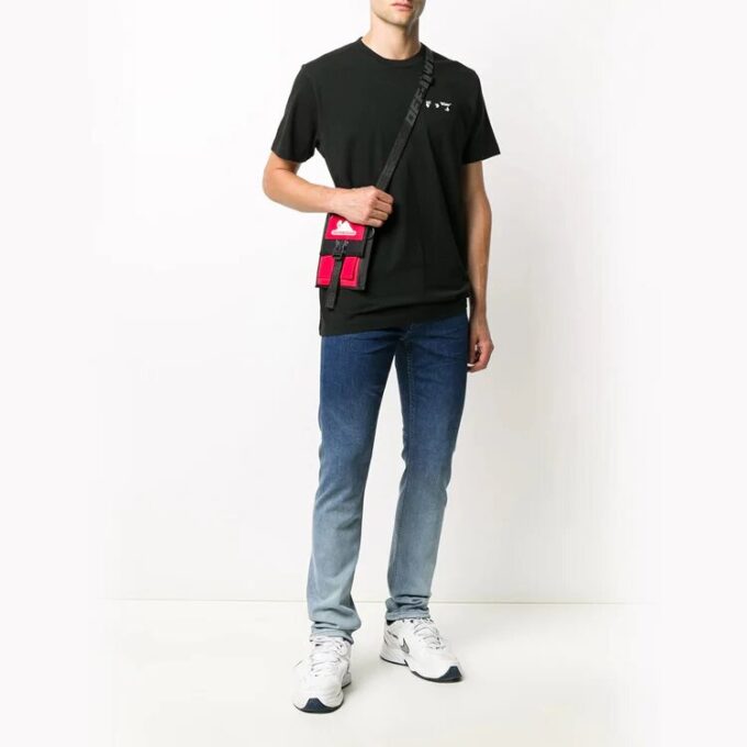 T-shirt à manches courtes avec logo imprimé, noir