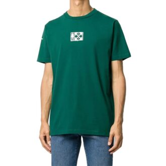 T-shirt à manches courtes avec logo imprimé, vert