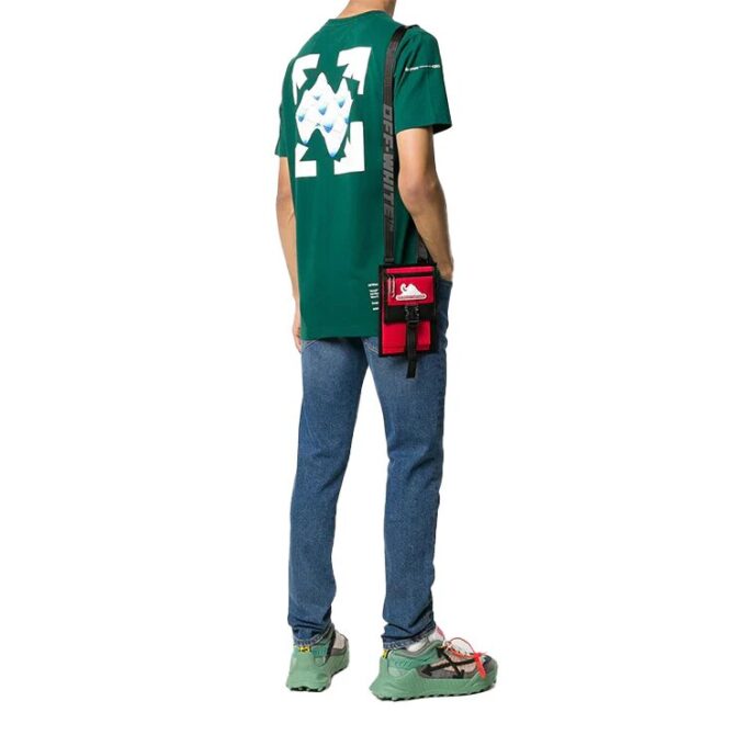 T-shirt à manches courtes avec logo imprimé, vert