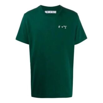 T-shirt à manches courtes avec mini logo vert