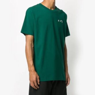 T-shirt à manches courtes avec mini logo vert