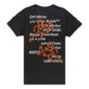 T-shirt à manches courtes avec pictogramme brodé et imprimé flèche fine, version standard, noir
