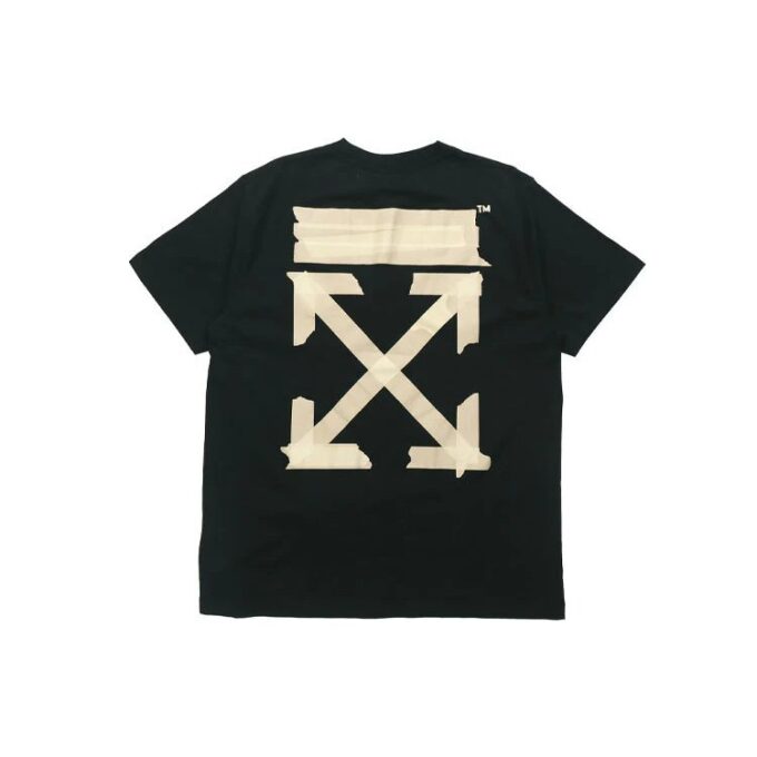 T-shirt à manches courtes avec Tape Arrow « Noir »