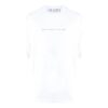 T-shirt à manches courtes blanc avec impression de lettres